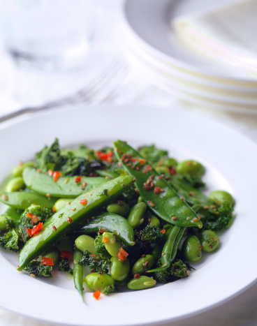 Edamame Spinach Salad